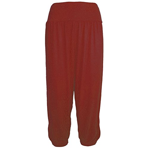 Leggings 3/4 Ali Baba et pantalon sarouel baggy côtelé bordeaux en taille M/L