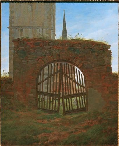 Affiche artistique la porte du cimetière pour sublimer vos murs d'une poésie intemporelle