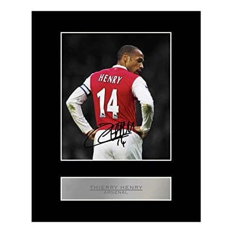 Thierry Henry Signed Mounted Photo Display Arsenal FC #2 Autographed Gift Picture Print Cover