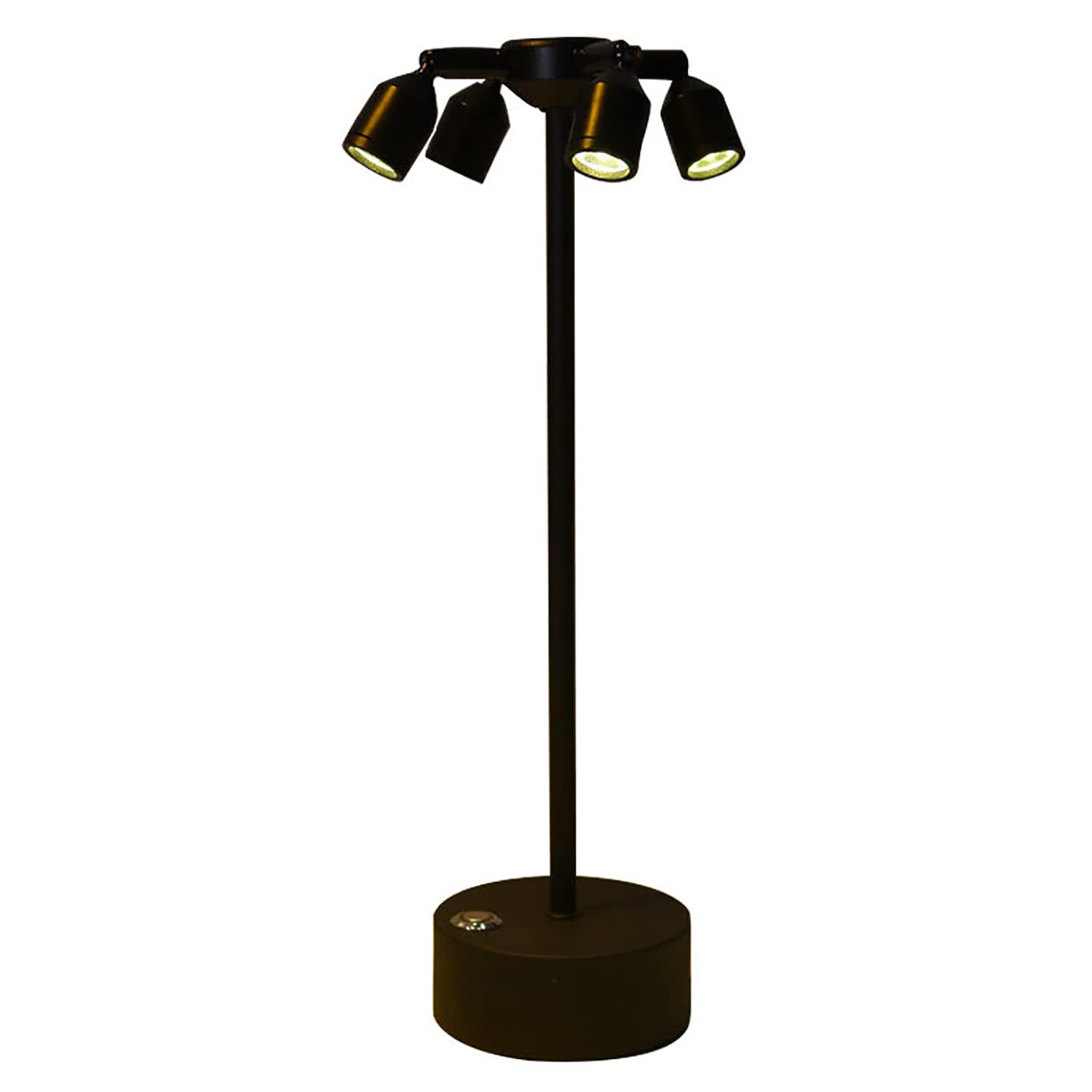 Lámpara de Escritorio con Poste LED, luz Nocturna de un Solo Cabezal de Escritorio Creativo, Foco LED Giratorio de Doble Cabezal, lámpara de Mesa Decorativa para Sala de Estar, Bar, Comedor,