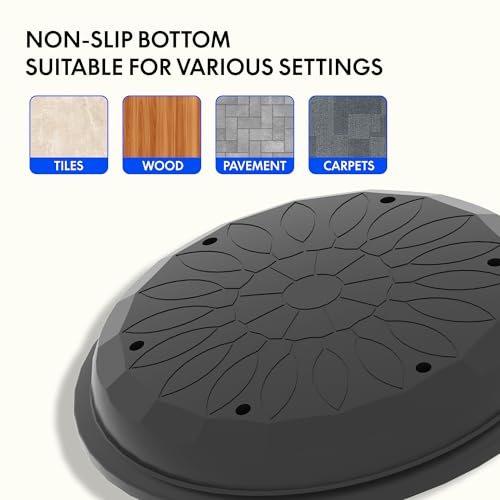 Image of FLEXISPOT Wobble Stool stay active Exercise Office Chair encourage movement Height Adjustable Seat for comfortable working /standing desk perching stool Grey