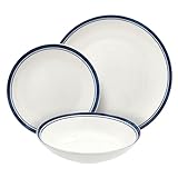 Set completo da 18 pezzi: include 6 piatti piani da 27 cm, 6 piatti fondi da 20 cm e 6 piatti dessert da 19 cm, perfetti per servire colazioni, pranzi e cene per tutta la famiglia.
