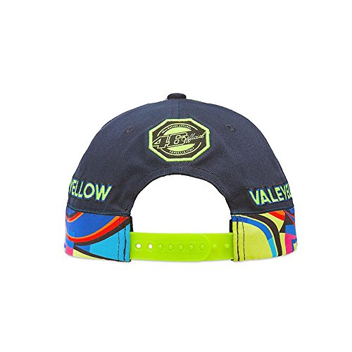 Gorra VR46 multicolor azul con visera curva de talla única ajustable 4