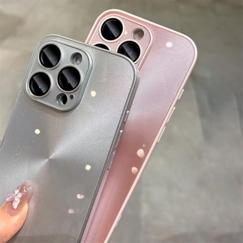 Coque iPhone 13 Pro violette avec protection caméra et reflets pailletés - 3