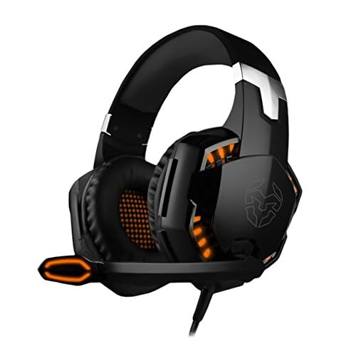 KROM KYUS Gaming Headset -NXKROMKYS- Casque avec microphone, son 7.1, haut-parleurs 50 mm, bandeau réglable, micro flexible, USB, compatible PC, PS4 et PS5, noir