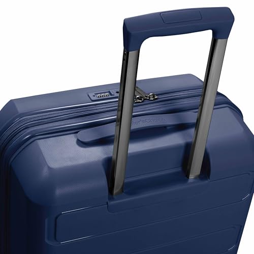 Traveler's Choice Pagosa Hardshell Expandable Luggage with Spinner Wheels, Navy, 30-Inch Large