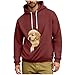 RLEHJN Kapuzenpullover Herren,Langarm Hoodie mit Großer Kängurutasche für Haustier Katze Hund Männer Kreatives Design Bequemer Sweatshirt Pullover mit Haustier-Tasche Freizeit Outfits Oberteile