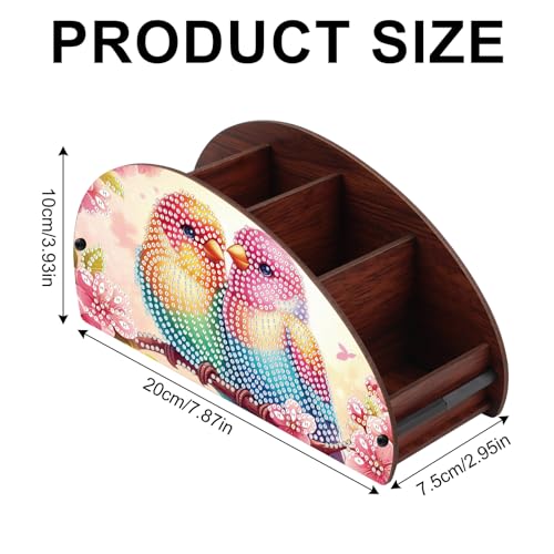 Image of MVVMTOP Diamond Painting Kits Organizer Box, Diamond Art DIY Bird Design Special Shape Diamond Partial Mosaic Handmade Making Kit Organizer Box, Home Dining Living Room Tabletop Art Decoration