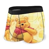 Lsjuee Ropa Interior Ultra Suave Winnie The Pooh para Hombre Calzoncillos Tipo bóxer Transpirables