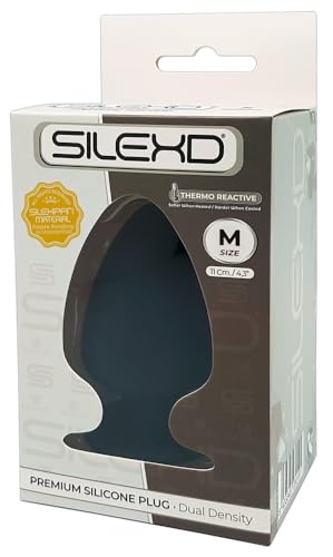 SILEXD Plug Anal Noir Double Densité M 5,7 cm