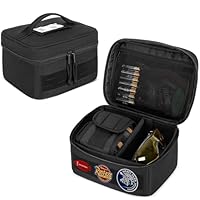 GOBUROS Tragetasche für Ohrenschützer und Brillen zum Schießen, weiche schützende Tragetasche für Ohrenschützer und Schießbrillen, universelle Ohrenschützertasche für Jagdschießen