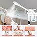 Professional Facial Steamer, Esthetician Steamer on Wheels, Stand Face Steamer for Facial Deep Cleaning and Hydration, Steamer for Facial for Personal Care or Beauty Spa or Salon, White