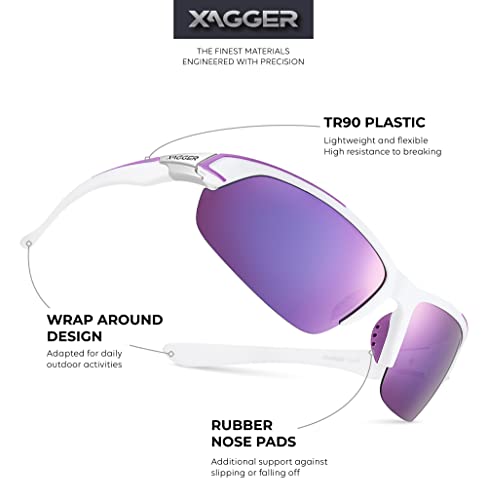 Image of Polarized Sport Sunglasses for Men Women Wrap Around UV400 Running Baseball Softball Fishing Driving Glasses