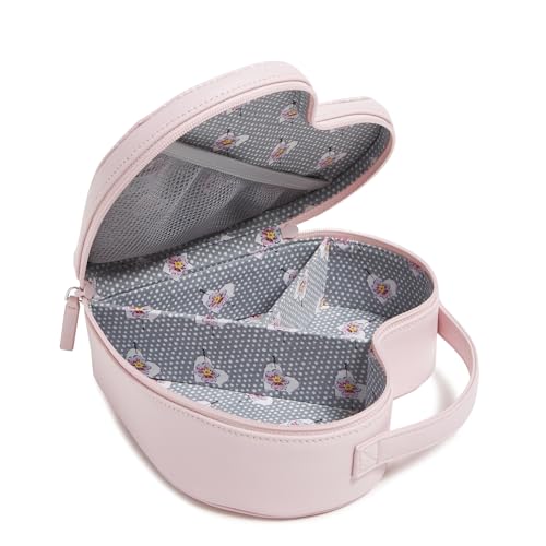 Vera Bradley Novelty Cosmetic Makeup Organizer Bag, Mon Amour Soft Blush2