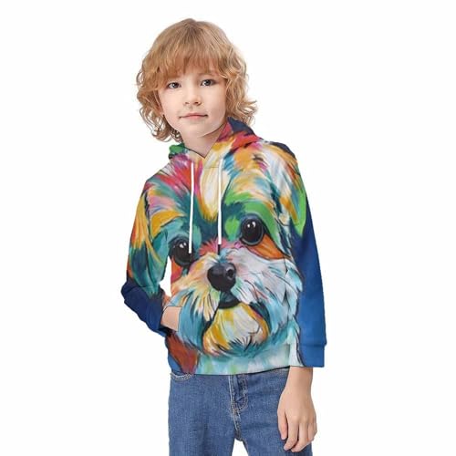 Pull animaux pocket 3D sweat à capuche cadeau idéal ado hiver 8-10 ans