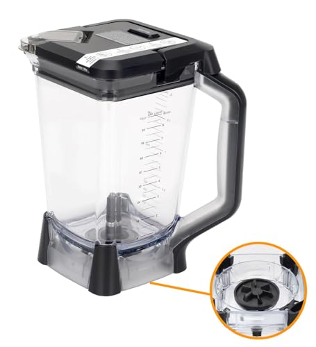 Listado de vaso licuadora ninja que Puedes Comprar On-line. 43 Jarra de mezcla XL de repuesto de 70 onzas con tapa superior compatible con Ninja BL610, BL710WM, BL710WMC, CO610B, CO650B, CT610