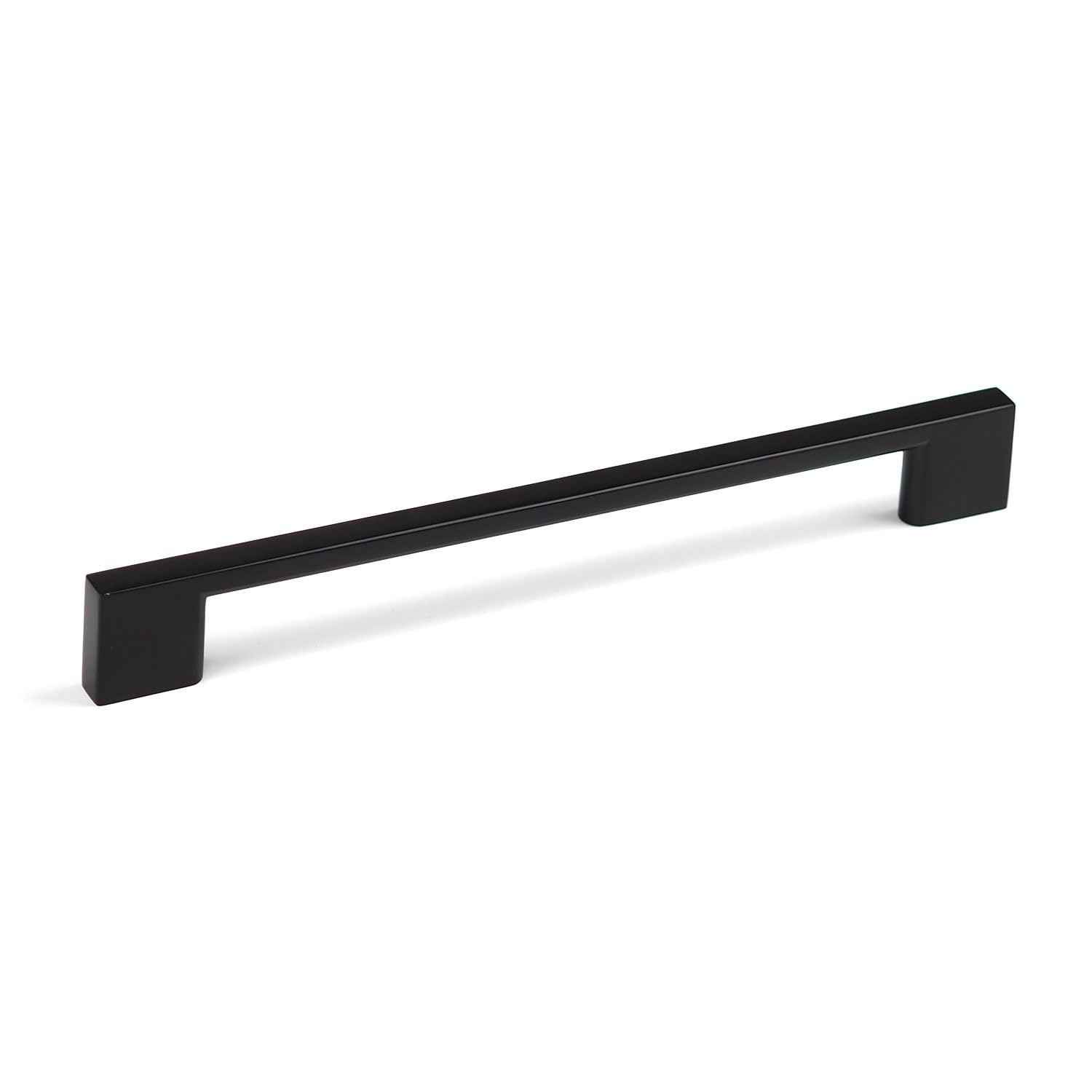 192mm Square Matt Black Kitchen Cabinet Handle | Cupboard Drawer Door Pull Wardrobe Furniture Replacement Upcycle