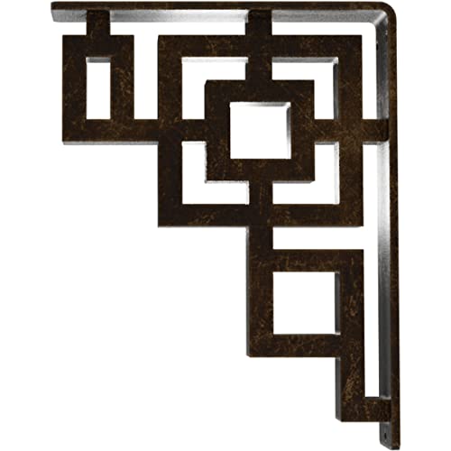 Support en métal Ekena Bktm01, équerre de fixation robuste laiton antique - 5