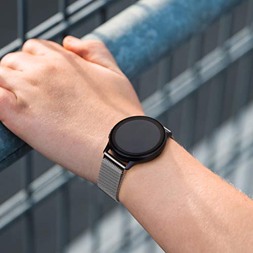 Image of Tobfit 22mm Strap Compatible for Fire-Boltt Ninja Call Pro, Phantom, Ring, Visionary (Watch Not Included), Stainless Steel Chain Strap with Magnetic Buckle for Men&Women