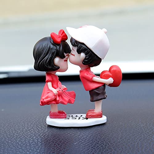 Image of MiOYOOW Car Dashboard Decoration, Lovely Couple Auto Interior Decoration Cute Couple Ornament with for Cars Home