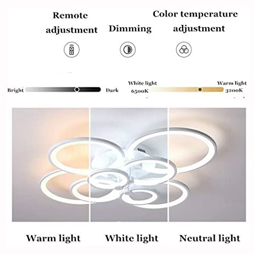 Plafonnier LED inclinable et dimmable à télécommande pour grande salle - 7