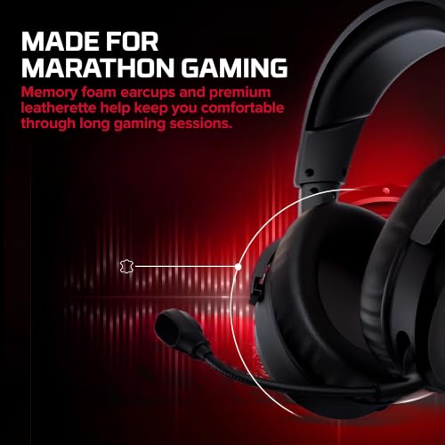 Image of HyperX Cloud Stinger 3 Core - Wired Gaming Headset, Lightweight Over-Ear Headset with mic, 3.5mm Cable, Noise Cancelling, Swivel-to-Mute Function, 50mm Drivers - Black, 275g - (BS1T5AA)