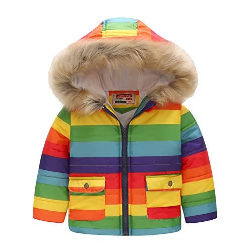 Big Girls Winter Jackets Kids Coat Winter Baby Jacket Girls Hooded Prints Toddler Outwear Zipper Kids Lightweight Jacket