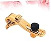 TOYANDONA Plastic Drum Clamp Mic Rim Snare Mount Clamp Adjustable Shockproof Golden Microphone Holder for Stage and Live Performance #4
