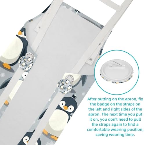 Tablier de cuisine pingouin mignon imperméable de qualité supérieure