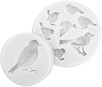 Vista 1 de 2 moldes de silicona para pájaros, para hacer dulces, herramientas para hacer dulces, moldes de chocolate, postres, cubitos de hielo, goma, arcilla