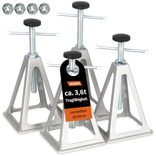 OULEME 4 Stück Alu Stützbock, höhenverstellbar...