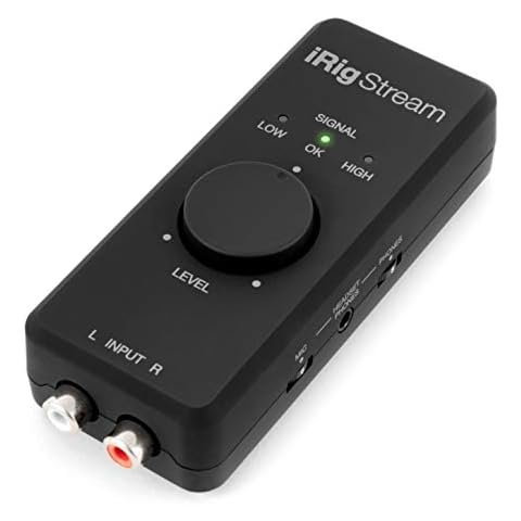IK Multimedia iRig Stream stereo audio interface for iPhone, iPad, Mac, iOS and PC with USB-C, Lightning and USB for 24-bit, 48 kHz recording from mixers and studio gear Cover