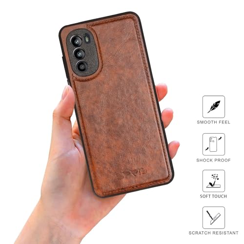 Image of SPRIG Compatible with Moto G52 4G Premium PrimeGloss Back Cover Drop Tested Shock Proof Mobile Case for Men, Women, Boys and Girls with Camera Protection (Brown)