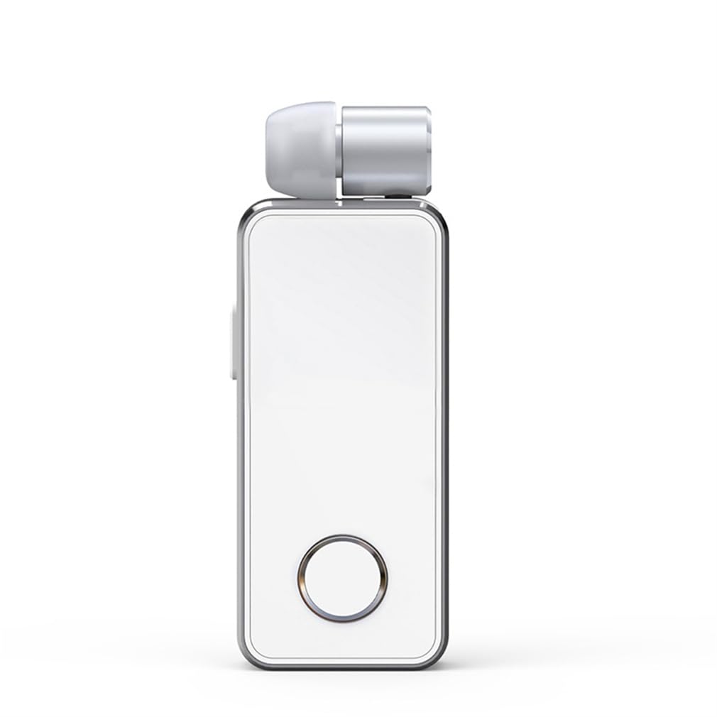 Auricolare Bluetooth impermeabile IPX6, colore bianco, ultraleggero, senza fili, finitura in ABS e compatibilità intelligente, per call center aziendali per camionisti e conducenti