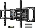 Pipishell Full Motion TV Wall Mount for 42-85 inch Flat Screen LED TV up to 132lbs Swivel Dual Articulating Arms Mount, Tool-Free Tilt Bracket Max VESA 600x400mm, Fits 8” 12” 16" Wood Studs