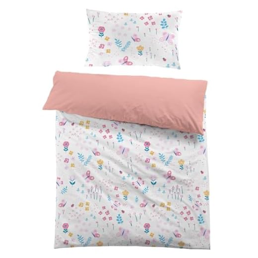 MUSOLEI Funda nórdica Flores Rosa Infantil para niñas Funda de edredón Cama 90 Individual Mariposa 135x200cm Microfibra impresión 3D 1 Juego de Ropa de Cama 1 Funda de Almohada 50x75cm