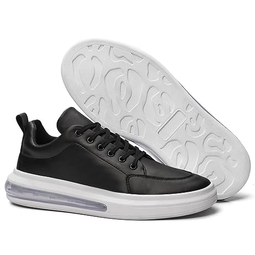 Tênis Masculino Casual Amortecimento Air Plus Confortável (41, Preto)