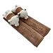 Tianmei 2Pcs Bear Doll Styling Faux Suede Car Seat Belt Strap Cover (Shoulder Strap Pad) (Color Brown)