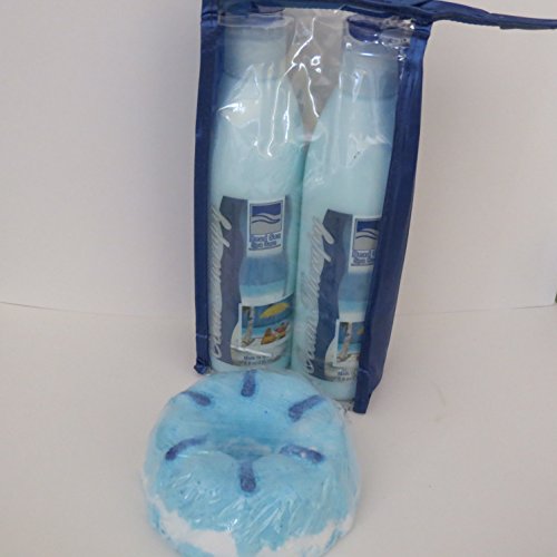 Bath Bombs: Ocean Waves 3 Bath Bomb, 2 Pack 8 oz Ocean Therapy Hand and Body Massage Lotion by Dead Sea Spa Care, Bubble Bath