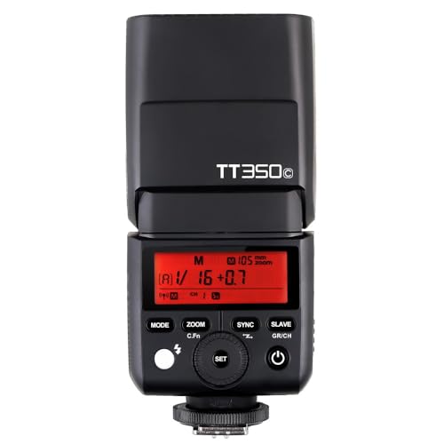 Image of Godox TT350C Camera Flash for Canon 80D 90D 7D 6D 70D 750D 760D 5DMarkIV EOS 1DX 6DMarkII 77D 800D 5DMarkIII 5DMarkII 60D 7DMarkII 600D 50D 30D 500D Digital X M3 M6II R5 R6 R6II R7 Etc Camera Flash