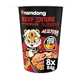Namdong Beef Jjigae Noodle Pot Korean-style instant noodles with a sachet of chilli mix 8x 83 g