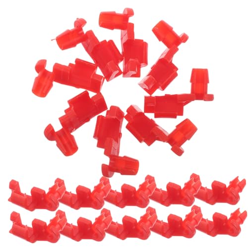 UKCOCO 50 piezas Clips Duraderos para Varillas de Cierre Puertas Coche Rojo Recambios para Cierre Lateral y Derecho Compatibles con