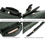 AFKOMST Crossbody Bag for Women Small Satchel and Shoulder Bag Vintage Saddle Handbags Vegan Leather - Image 4