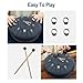 YoungMonic Steel Tongue Drum 6 Inches 11 Notes D Major Steel Drums Rain Chimes for Outside Percussion Instrument with Drum Mallets and Carry Bag