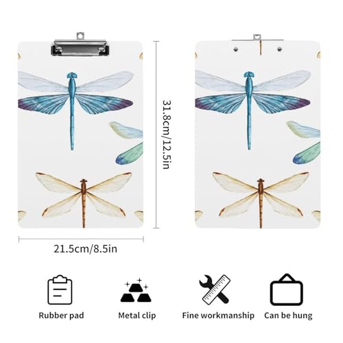 Presse-papiers libellule avec pince A4 pour documents - 2