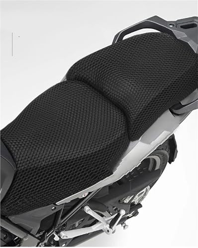 Selle en tissu respirant pour Benelli TRK 502 antidérapante