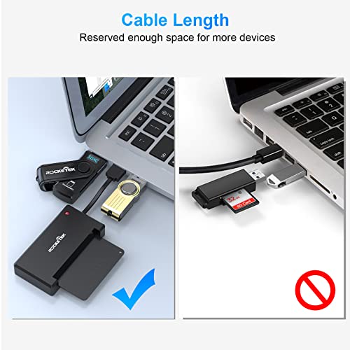 Rocketek Dod Military Usb Smart Card Reader/Cac Common Access Card Reader Writer For Military|Id Card/Ic Bank Chip Card Reader, Usb Smart Card Writer Compatible With Windows Xp/Vista/7/8/11, Mac Os #TOP4