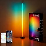 Ledagic Led Corner Floor Lamp USB Powered with App & Remote Control, IC+RGBW Color Changing Led Lamp Music Sync, Timer Setting, Standing Lamps for Living Room Lamp Bedroom Gaming Room, 1 Pack