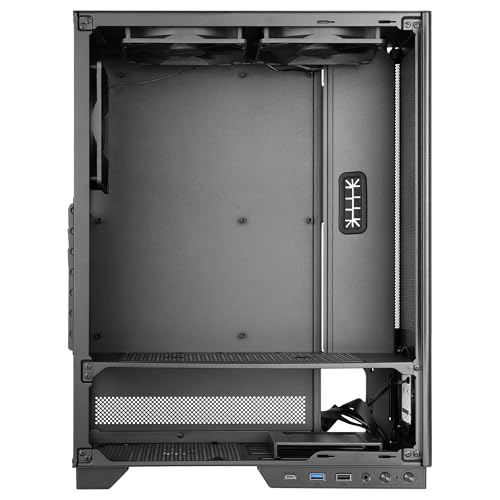 Tacens SAGITTA20, Obudowa PC ATX, Wyświetlacz LED z Temperaturami w Czasie Rzeczywistym, 3x Wentylatory 120mm, Boczne Szkło Hartowane, Przednia Metalowa Siatka Przeciwkurzowa, CableHatch, Czarny