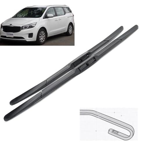 Balais d'essuie-glace Kia Carnival YP | Voyagez serein sous la pluie avec le kit 26"-18"